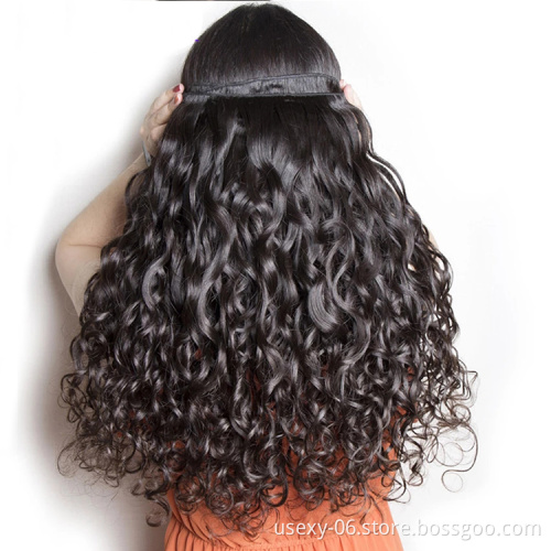 Raw Indian Hair Directly From India Virgin Water Wave 100 Human Hair Weave Unprocessed Cuticle Aligned Hair
